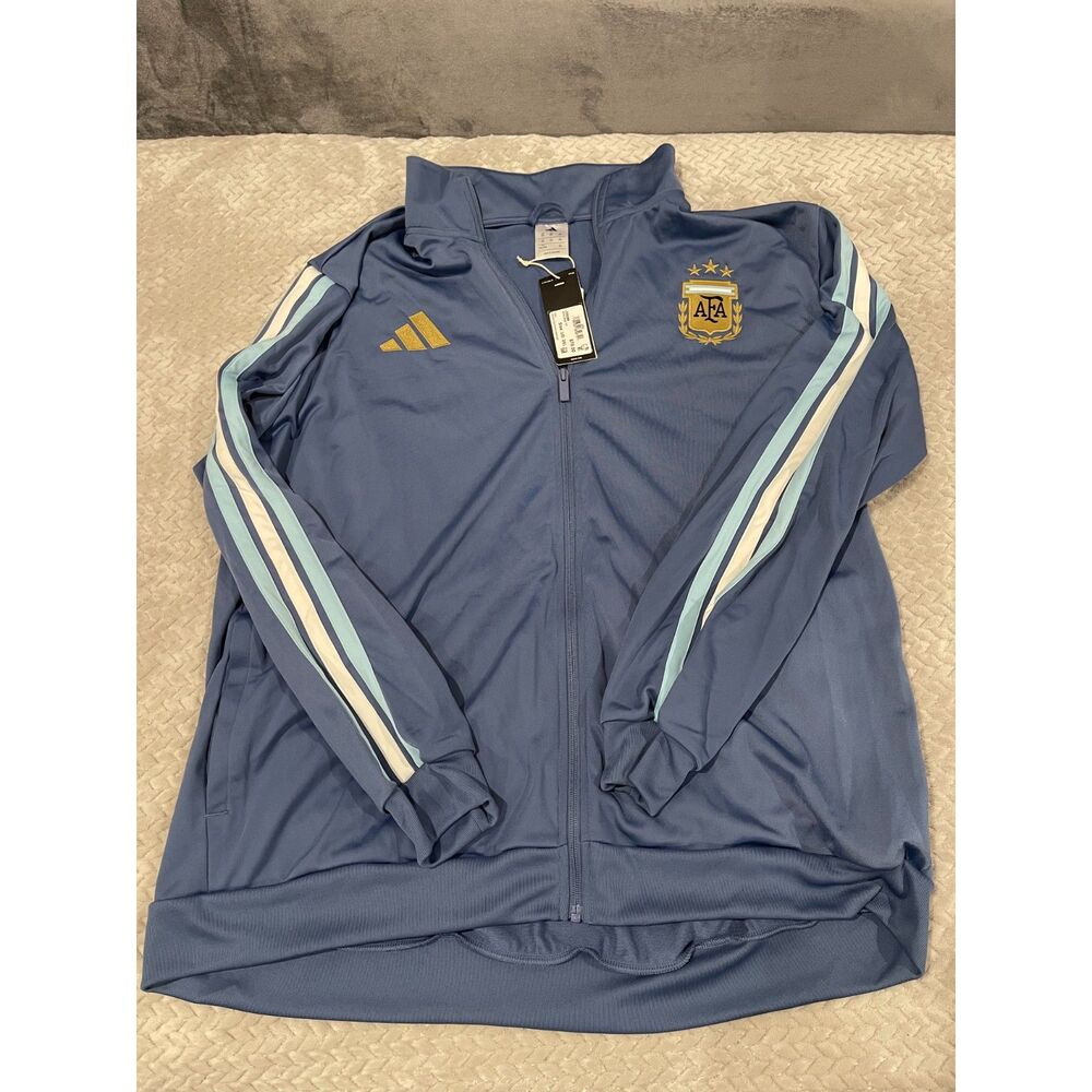 Adidas Argentina AFA DNA Track Top Jacket Men's 2XL Blue Soccer JZ6289 NWT